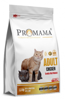 Promama Tavuklu Yetişkin 1.5 kg Kedi Maması kullananlar yorumlar